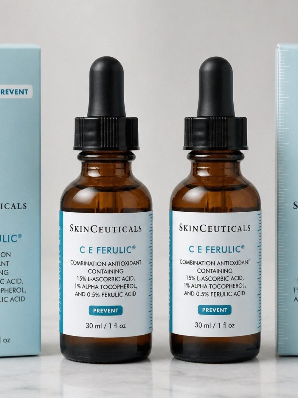 2 PACK SkinCeuticals C E Ferulic Serum 15% Vitamin C – 1 oz / 30 ml